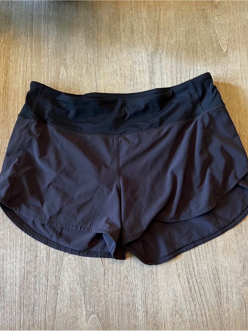 lululemon athletica 3” Black Curved-Hem High-Waist Athletic Shorts